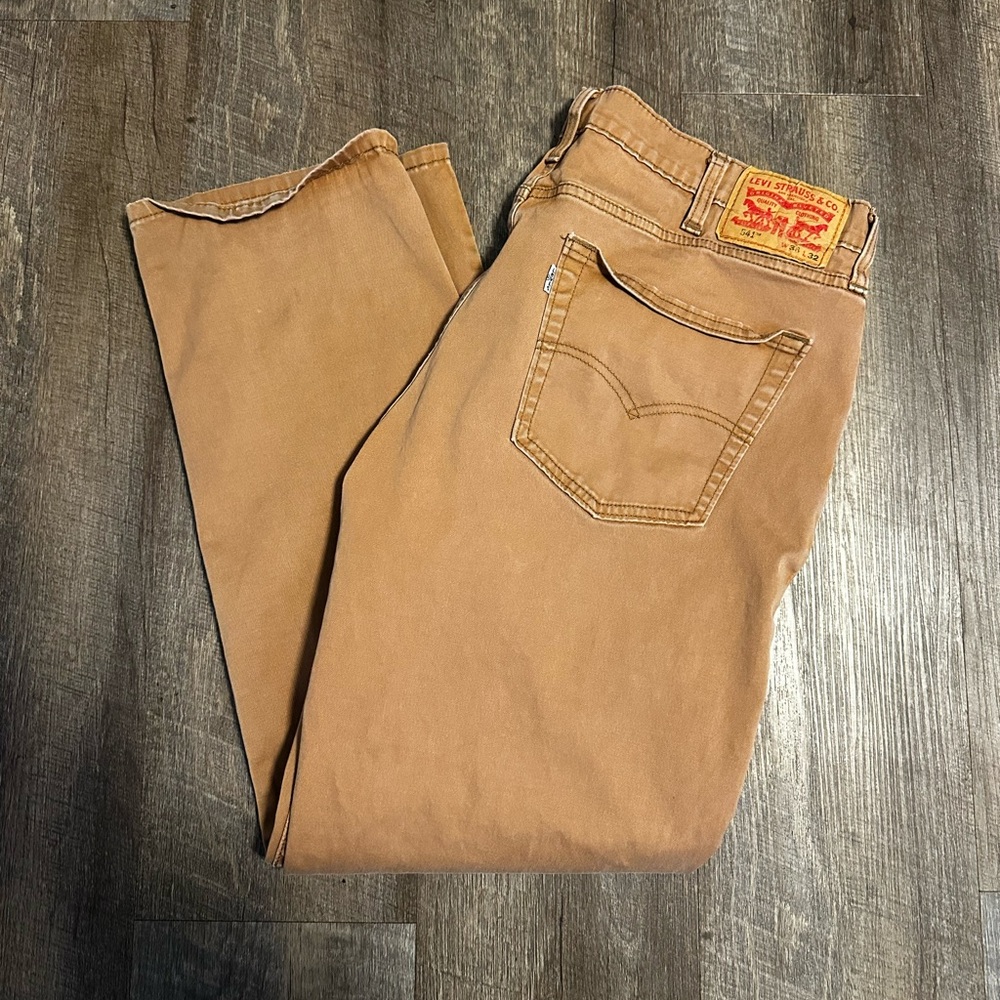 Levi's Men's Brown Straight Jeans